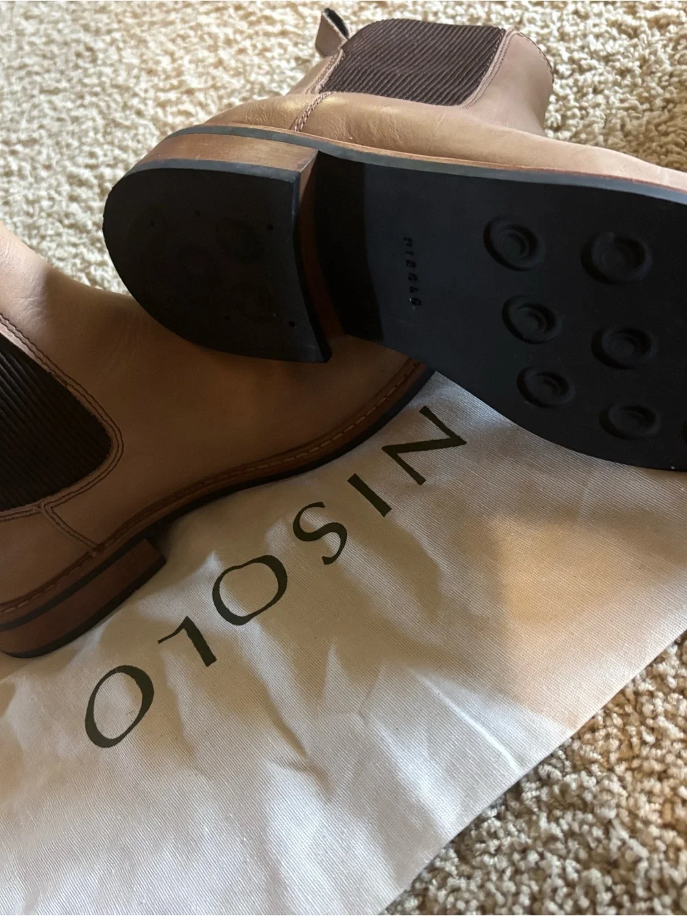 Nisolo Tan Leather Chelsea Ankle Boots